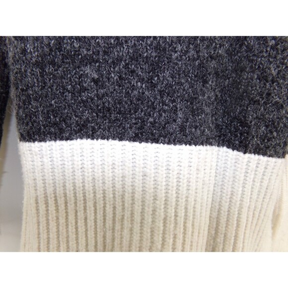 Michael Kors Gray Colorblock Wool blend Mock Neck Sweater Size S Small - Picture 2 of 8